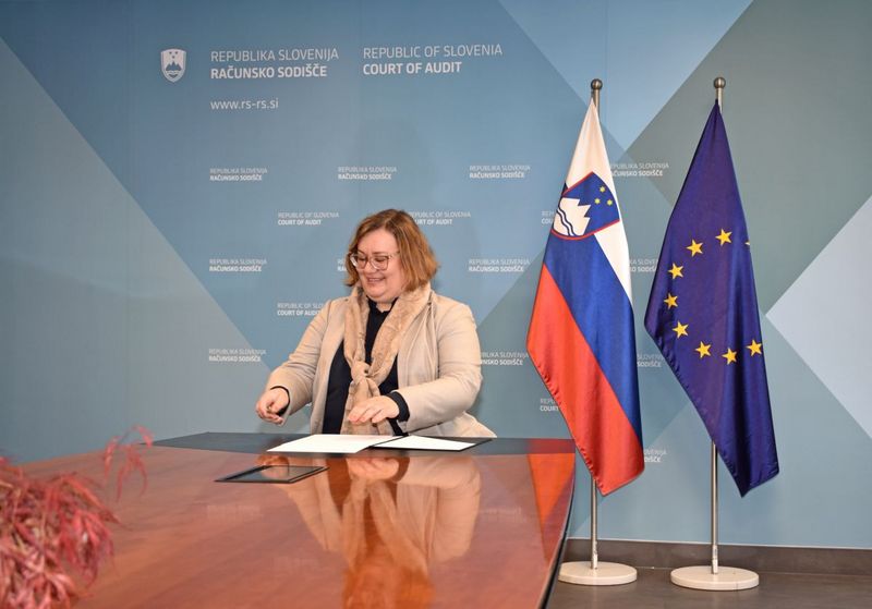 Prisega vrhovne državne revizorke Jerneje Vrabič