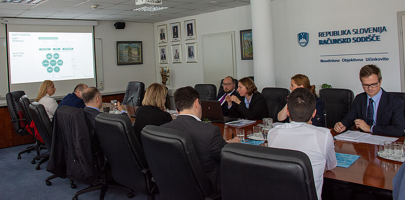 Participants of the meeting at the Court of Audit