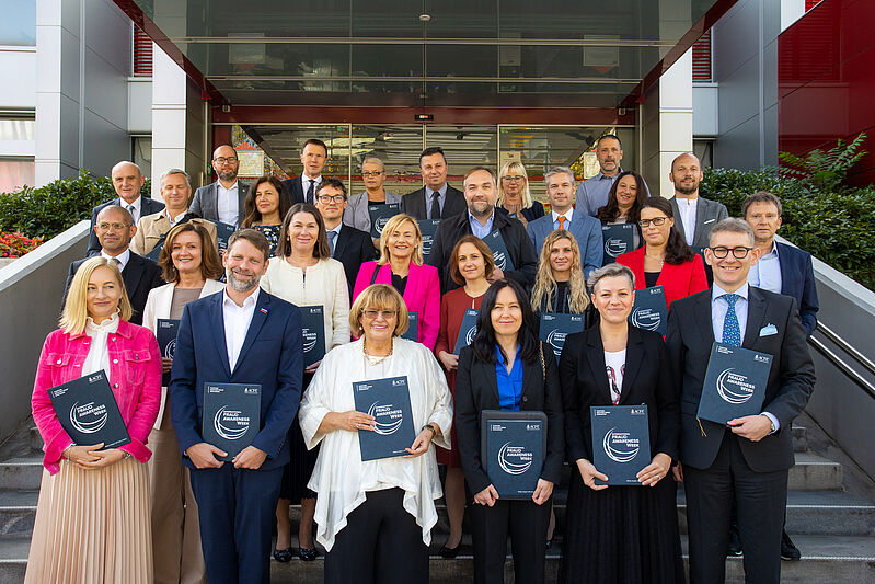 Group photo of the signing participants