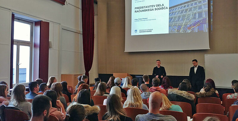 Presentation of work of the Court of Audit at the Faculty of Criminal Justice and Security in Maribor (photo: Deloitte Slovenia)