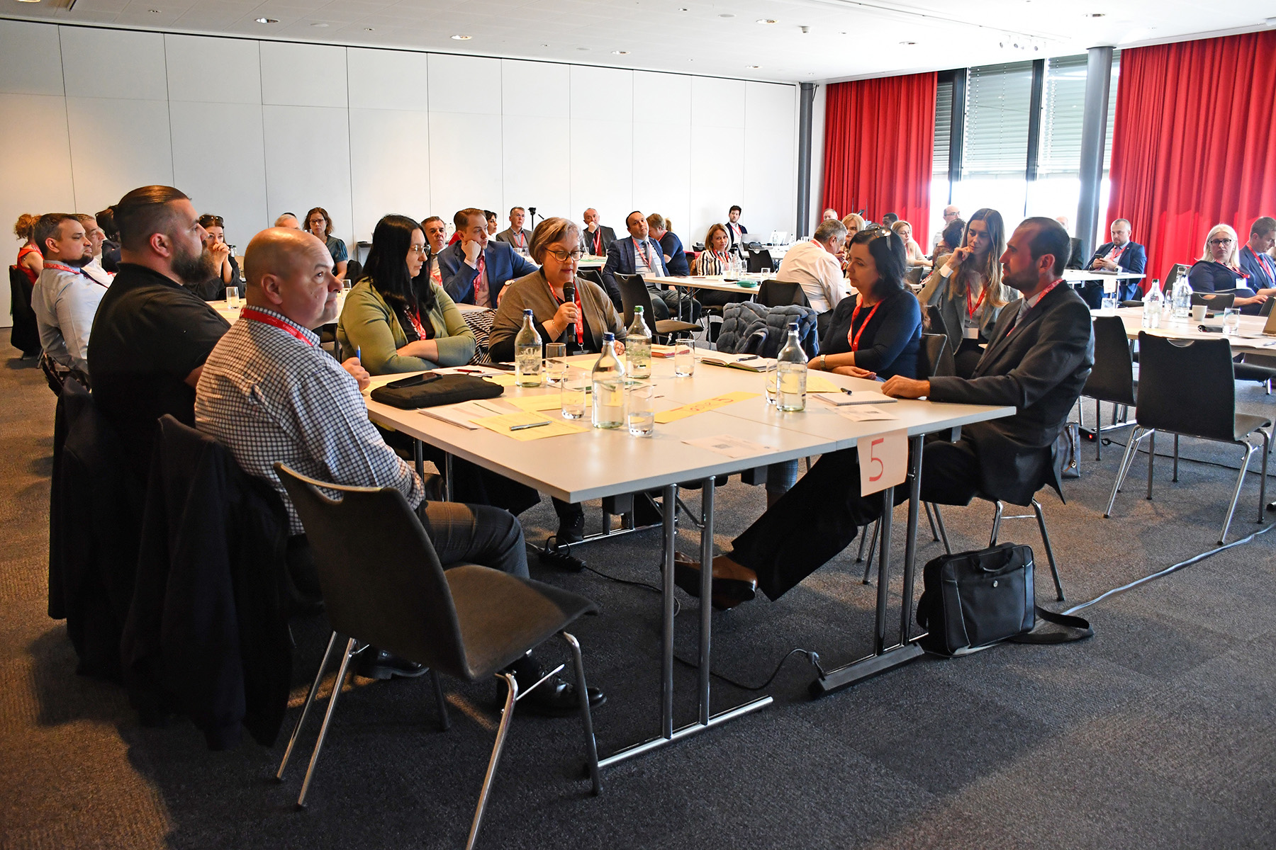Photo of the room where one of the working meetings took place, showing the participants of the international meeting