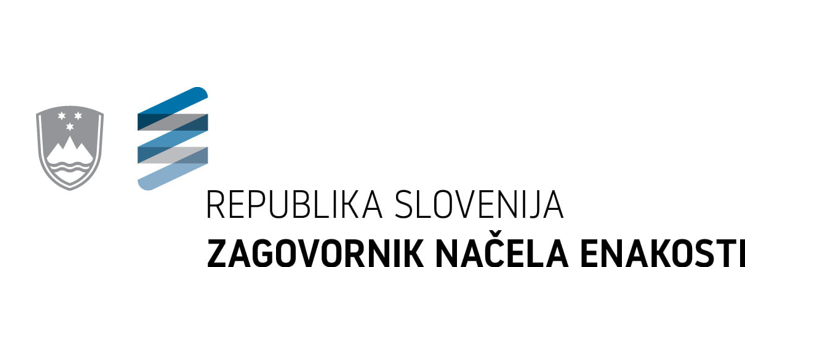 Logotip Zagovornika načela enakosti Republike Slovenije.
